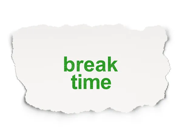 Time concept: Break Time on Paper background — Stock Photo, Image