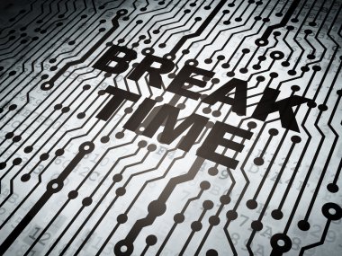 zaman çizelgesi kavramı: devre kartı mola süresi ile