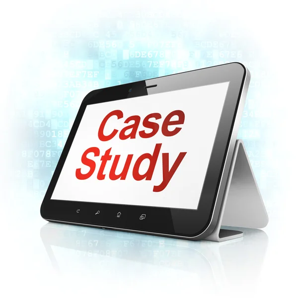 Education concept: Case Study on tablet pc computer — Stock Photo, Image