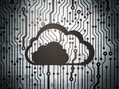 bulut teknoloji kavramı: bulut ile devre kartı