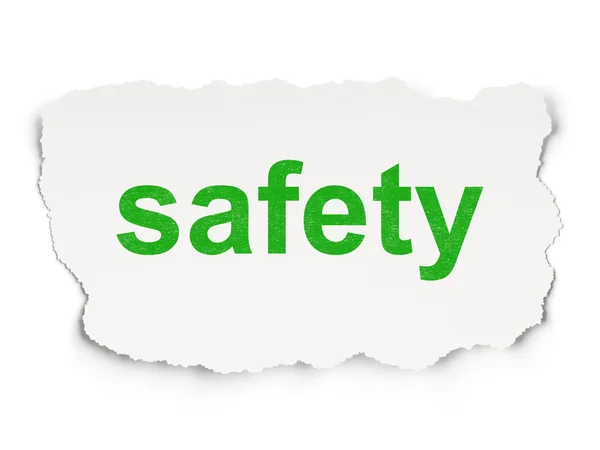 Bescherming concept: veiligheid op papier achtergrond — Stockfoto