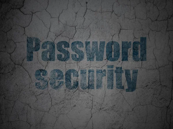 Security concept: Password Security on grunge wall background — Stock Photo, Image