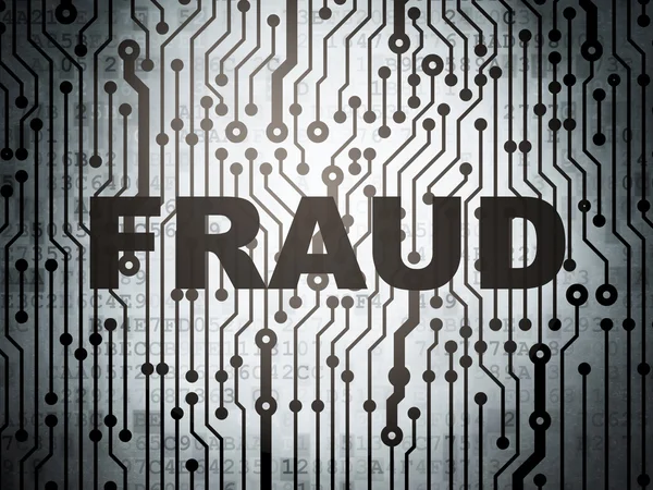 Safety concept: circuit board with Fraud — Stock Photo, Image