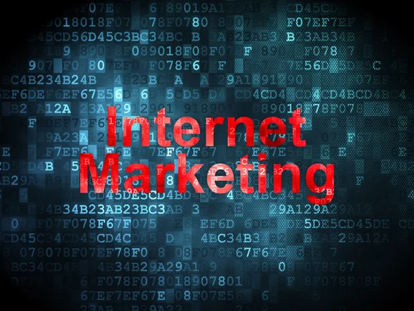 Advertising concept: Internet Marketing on digital background — Stock Photo, Image