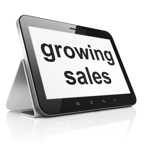 Business concept: Growing Sales on tablet pc computer — Stock Photo, Image