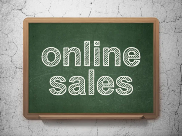 Marketing concept: Online Sales on chalkboard background — Stock Photo, Image