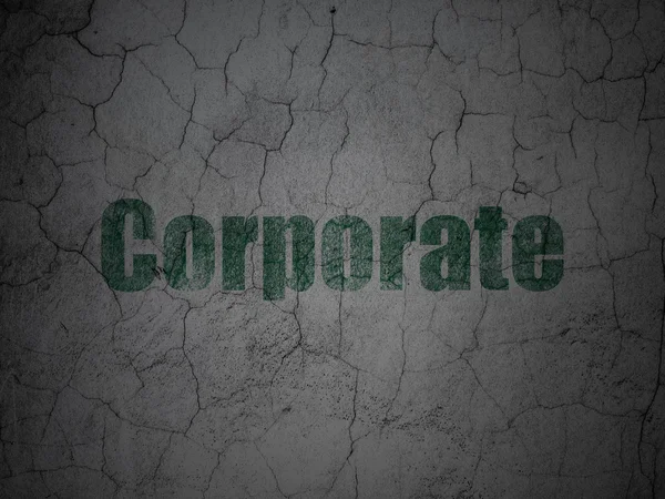 Finance concept: Corporate on grunge wall background — Stock Photo, Image