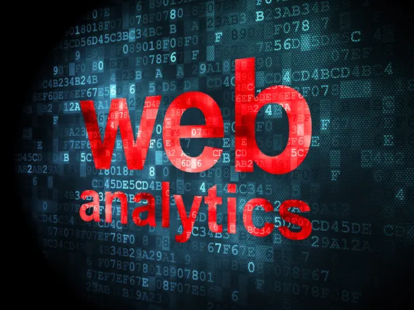 Koncepcja projektu sieci web SEO: Web Analytics na tle cyfrowy — Zdjęcie stockowe