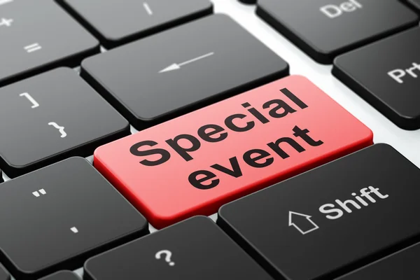 Business concept: Special Event on computer keyboard background — Stock Photo, Image