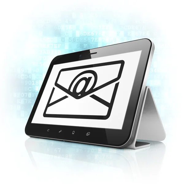 Concepto de Finanzas: Email en tablet PC —  Fotos de Stock