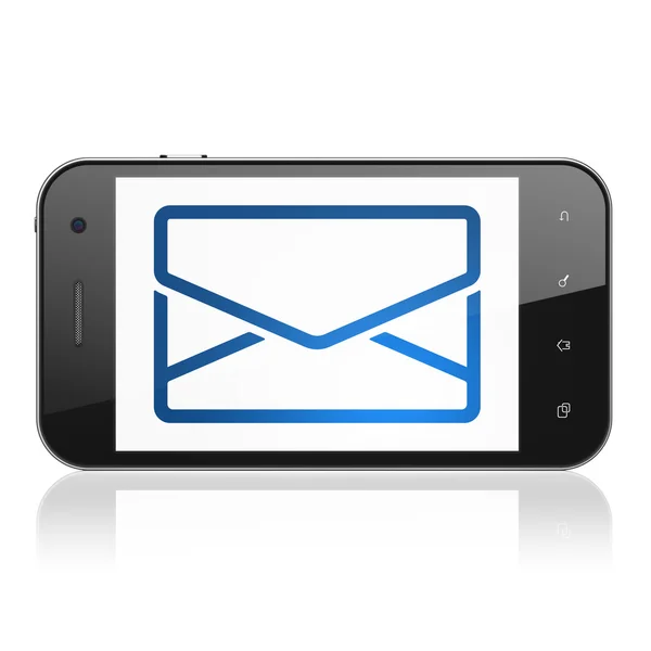 Bedrijfsconcept: e-mail op smartphone — Stockfoto