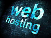 Картина, постер, плакат, фотообои "web hosting on digital background", артикул 40246399