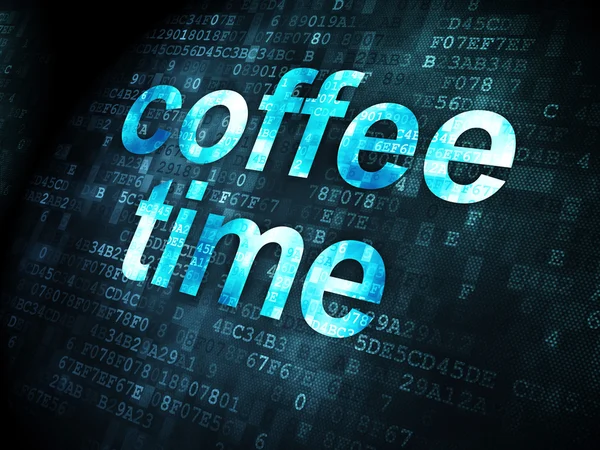 Coffee Time on digital background — Stock Photo, Image
