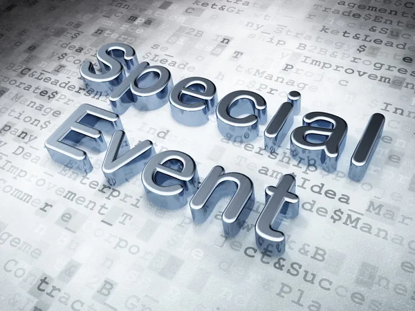 Concepto de negocio: Silver Special Event sobre fondo digital — Foto de Stock