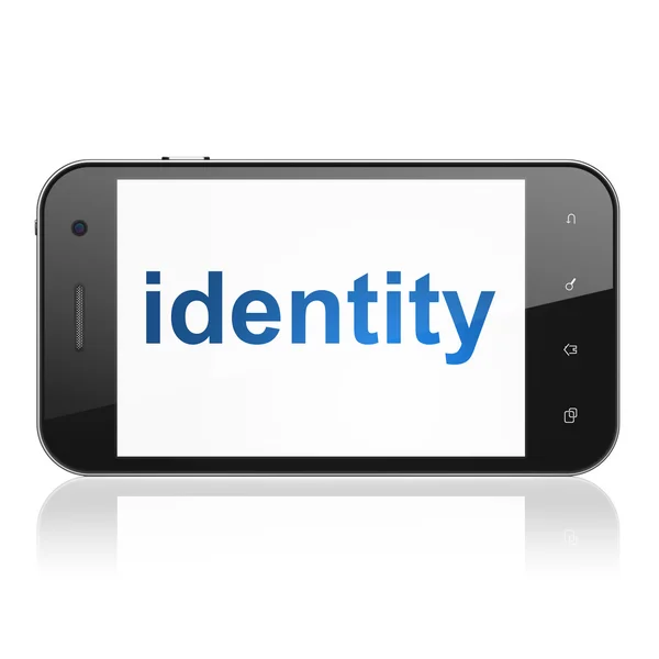 Concept de protection : Identité sur smartphone — Photo