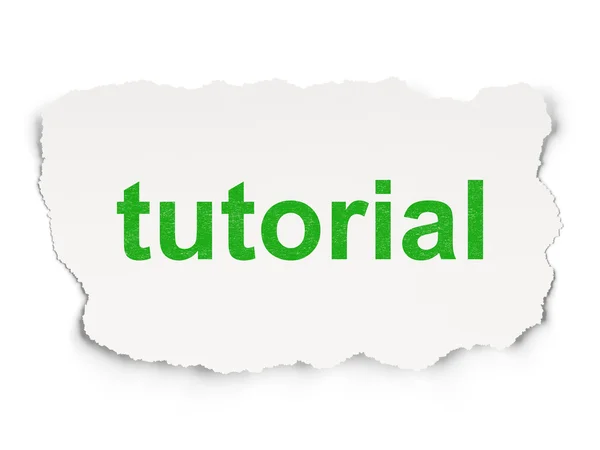 Utbildning koncept: tutorial på papper bakgrund — Stockfoto
