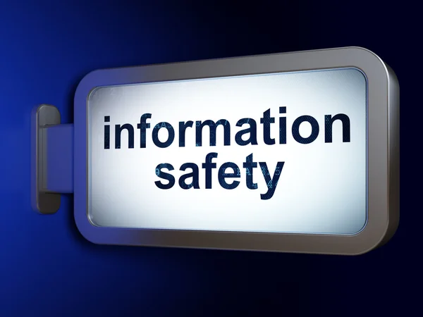 Safety concept: Information Safety on billboard background — Stock Photo, Image