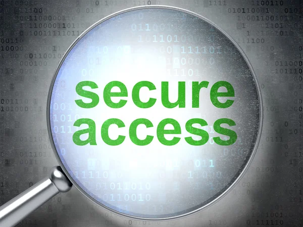 Safety concept: Secure Access with optical glass — Stock Photo, Image