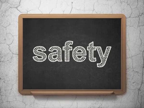 Security concept: Safety on chalkboard background — Stock Photo, Image