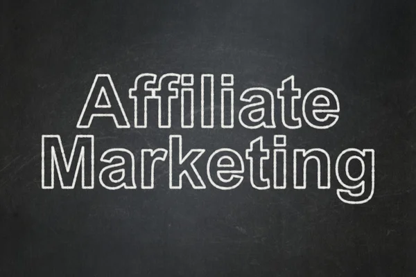 Finance concept: Affiliate Marketing on chalkboard background — Stock Photo, Image