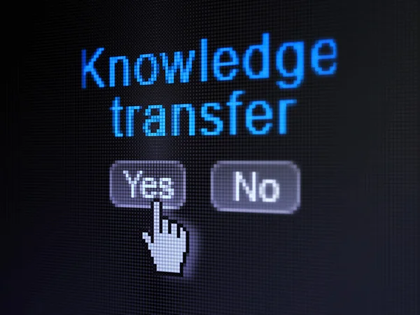 Education concept: Knowledge Transfer on digital computer screen — Stock Photo, Image