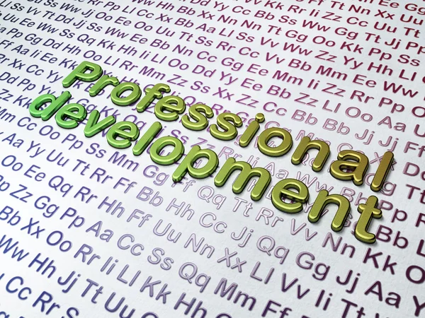 Education concept: Professional Development on Alphabet background — Stock Photo, Image