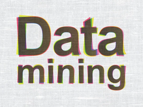 Concetto di informazione: Data Mining su tessuto texture sfondo — Foto Stock