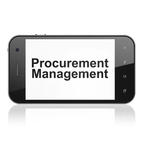 Finance concept: Procurement Management on smartphone — Stock Photo, Image