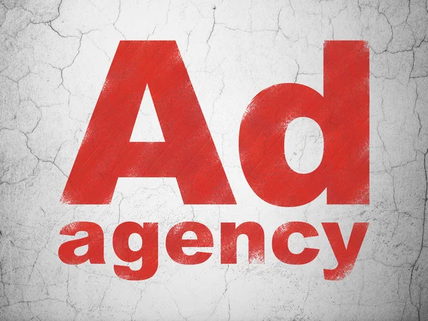 Концепція маркетингу: Ad Agency on wall background — стокове фото
