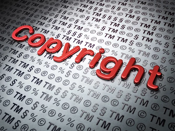 Law concept: Copyright on Law background — Stock Photo, Image