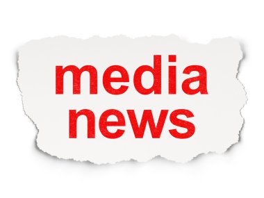 haber Konsept: Kağıt arka plan haberlerde medya