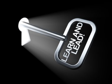 Eğitim kavramı: kurşun ve öğrenmek! anahtar