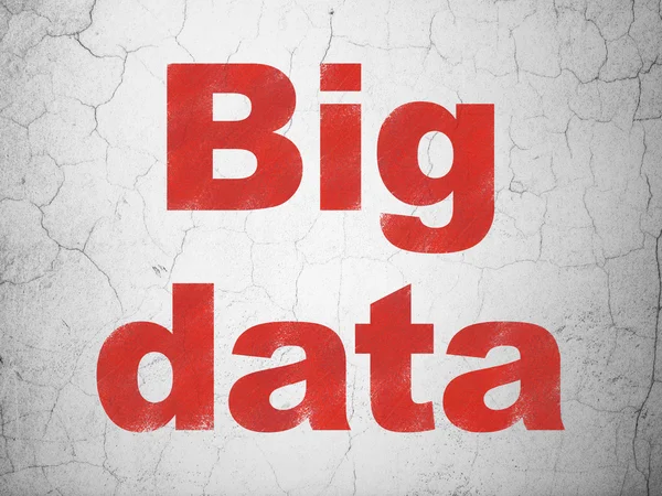 Conceito de informação: Big Data no fundo da parede — Fotografia de Stock