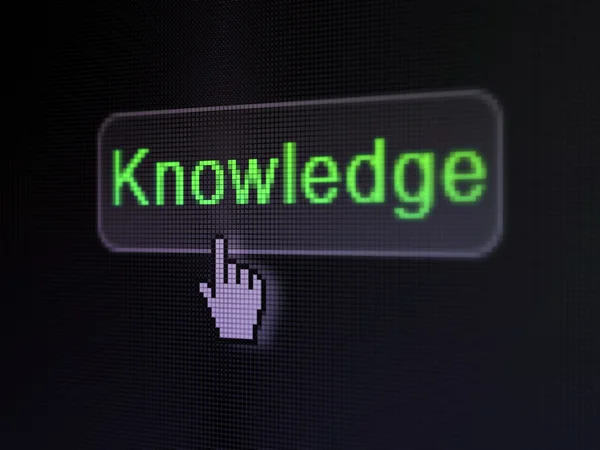 Education concept: Knowledge on digital button background — Stock Photo, Image