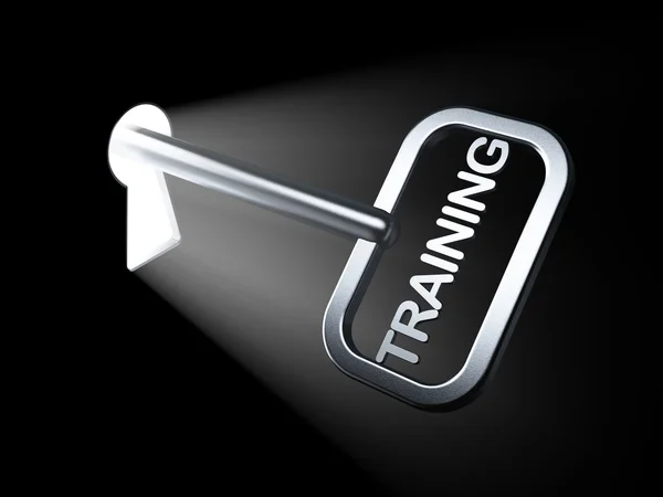 Education concept: Training on key — Stock Photo, Image