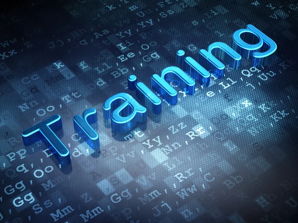 Education concept: Blue Training on digital background — Stock Photo, Image