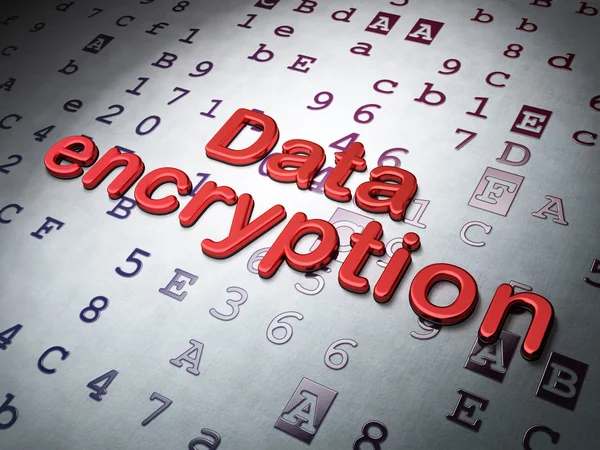 Concepto de seguridad: Cifrado de datos en el fondo del código hexadecimal — Foto de Stock