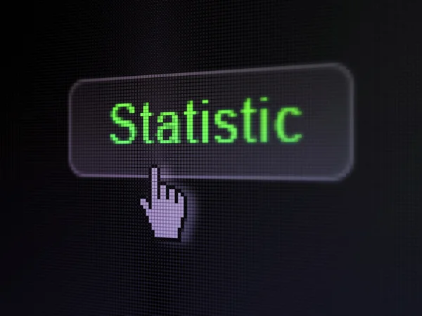 ファイナンスの概念: デジタル ボタンの背景の統計情報 — ストック写真