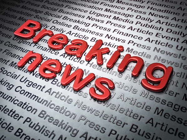 News concept:  Breaking News on News background — Stock Photo, Image