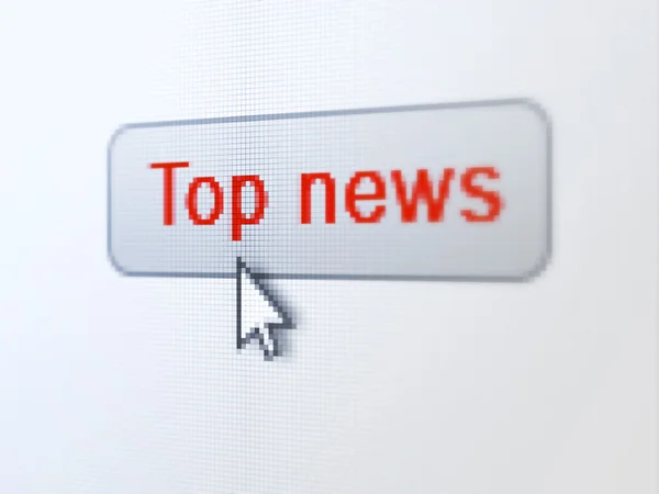 Concetto di notizie: Top News su sfondo pulsante digitale — Foto Stock