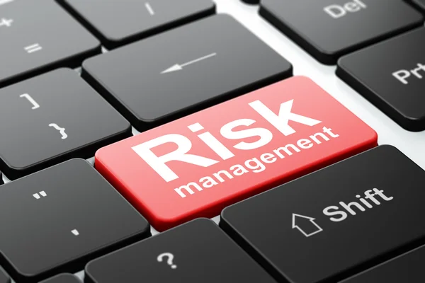 Business concept: Risk Management on computer keyboard background — Stock Photo, Image