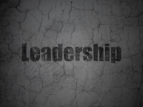 Concept d'entreprise : Leadership sur fond de mur grunge — Photo