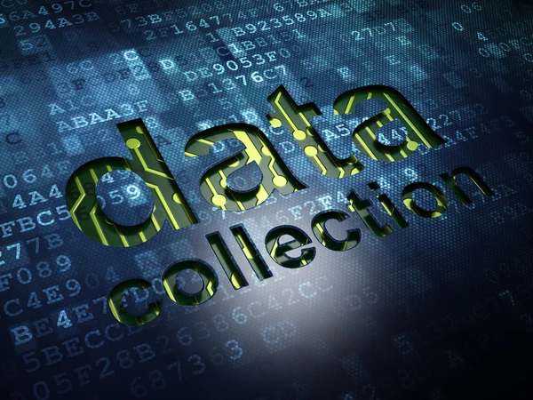 Information concept: Data Collection on digital screen background — Stock Photo, Image