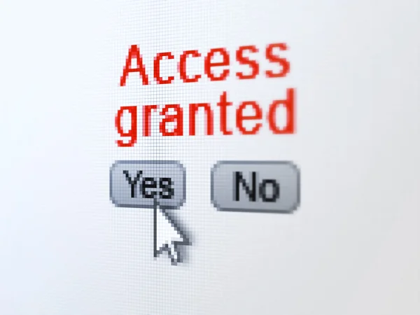 Protection concept: Access Granted on digital computer screen — Stock Photo, Image