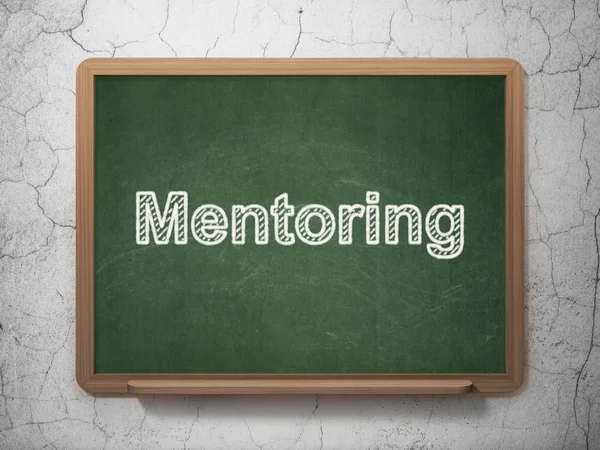 Concetto di istruzione: mentoring su lavagna — Foto Stock