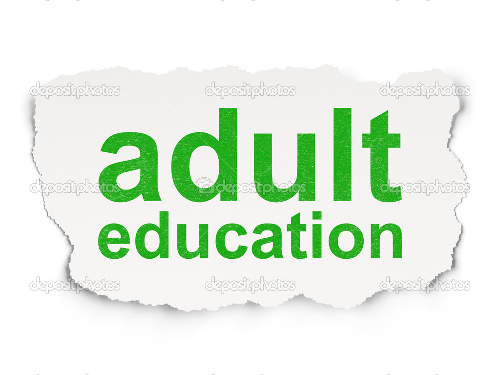 Education concept: Adult Education on Paper background
