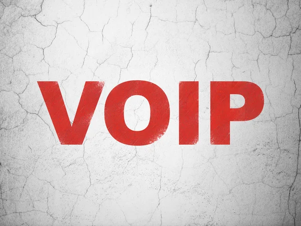 Web geliştirme kavramı: duvar arka plan üzerinde voip — Stok fotoğraf