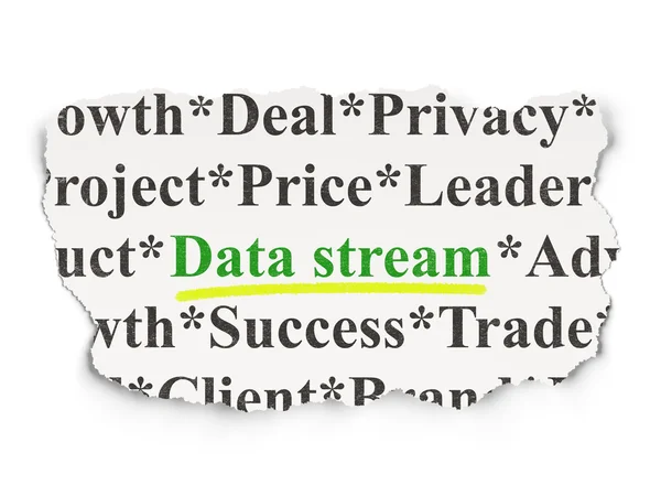 Information concept: Data Stream on Paper background — Stock Photo, Image