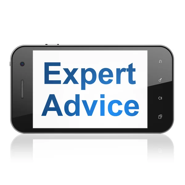 Conceito de lei: Expert Advice no smartphone — Fotografia de Stock