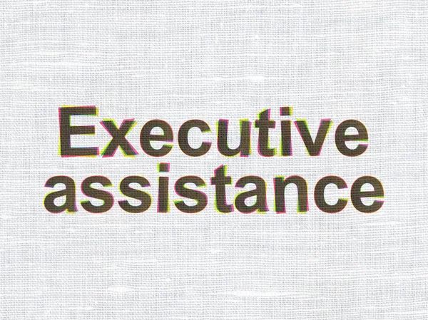 Finanzierungskonzept: Executive Assistance auf Textur Hintergrund — Stockfoto